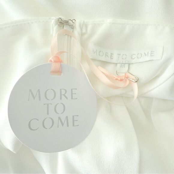 REVOLVE More To Come Lola Midi Dress White Spaghetti Strap Lined Medium - Picture 4 of 6